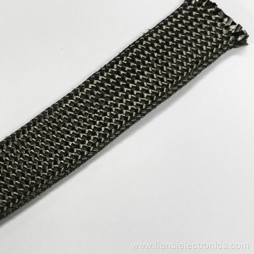 OEM hard-wearing good toughness Carbon fiber braided sleeve